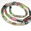 Natural Watermelon Tourmaline Faceted Round Tube Beads Necklace Length is 18 Inches and Size from 5mm to 23mm approx. Watermelon Color - Very Very Rare  Good Quality Tourmalines ~ Rich Color ~ HUGE SIZE